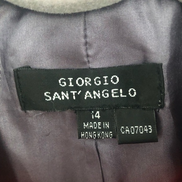 NWT  Pin Striped button up blazer size 14 Giorgio Sant Angelo - Picture 13 of 14